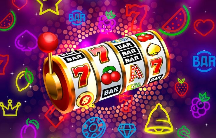 Tampilan gameplay Quickspin dengan tombol putar dan tampilan saldo di pedia4d